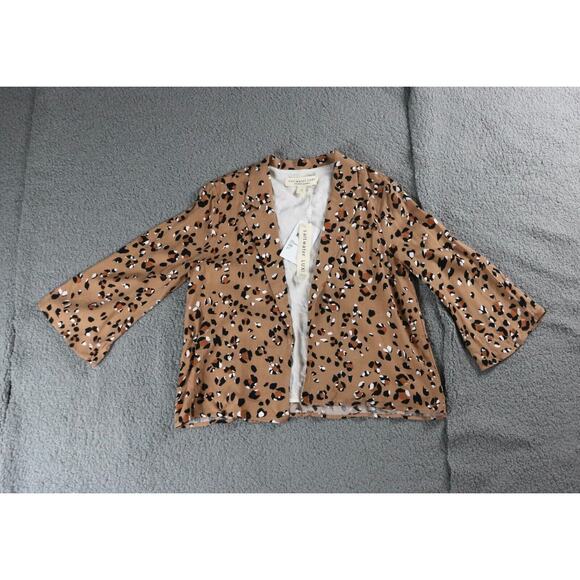 New Saltwater Luxe Womens Small Leopard Print Jacket Animal Print - Picture 1 of 12